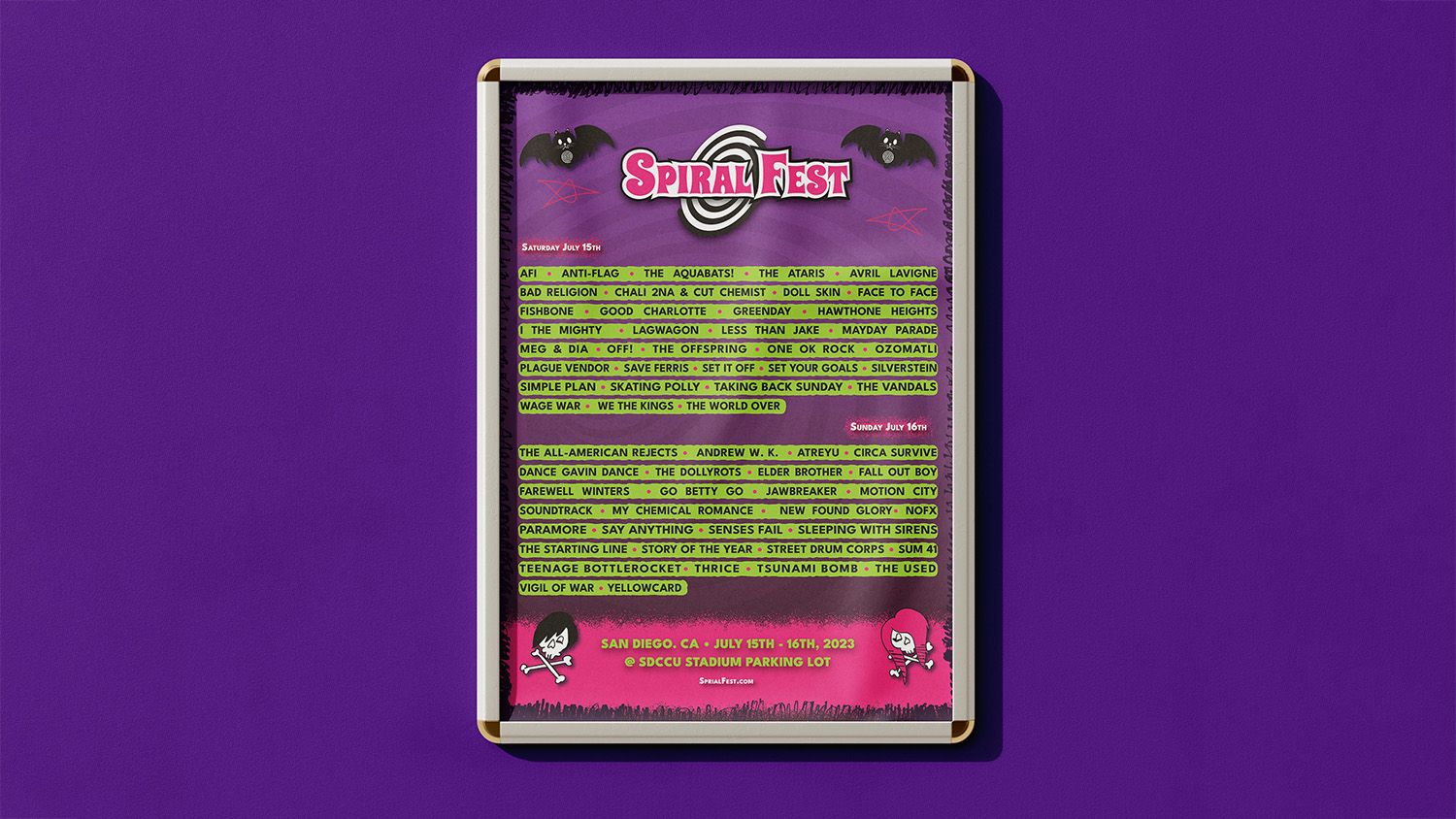 Spiral Fest Poster Mockup